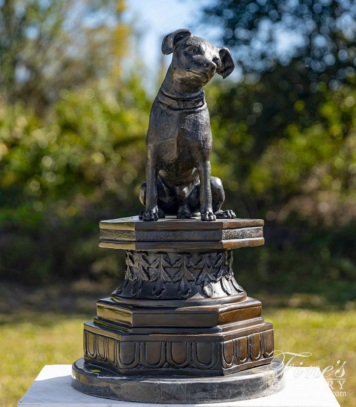 Bronze Statues  - Toy Fox Terrier Bronze Statue - BS-149